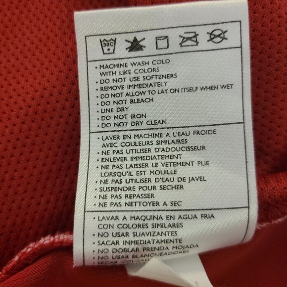 Nike Dri-Fit UV Mens Red Short Sleeve Collared Polyester Golf Polo Shirt Sz L - Picture 11 of 11